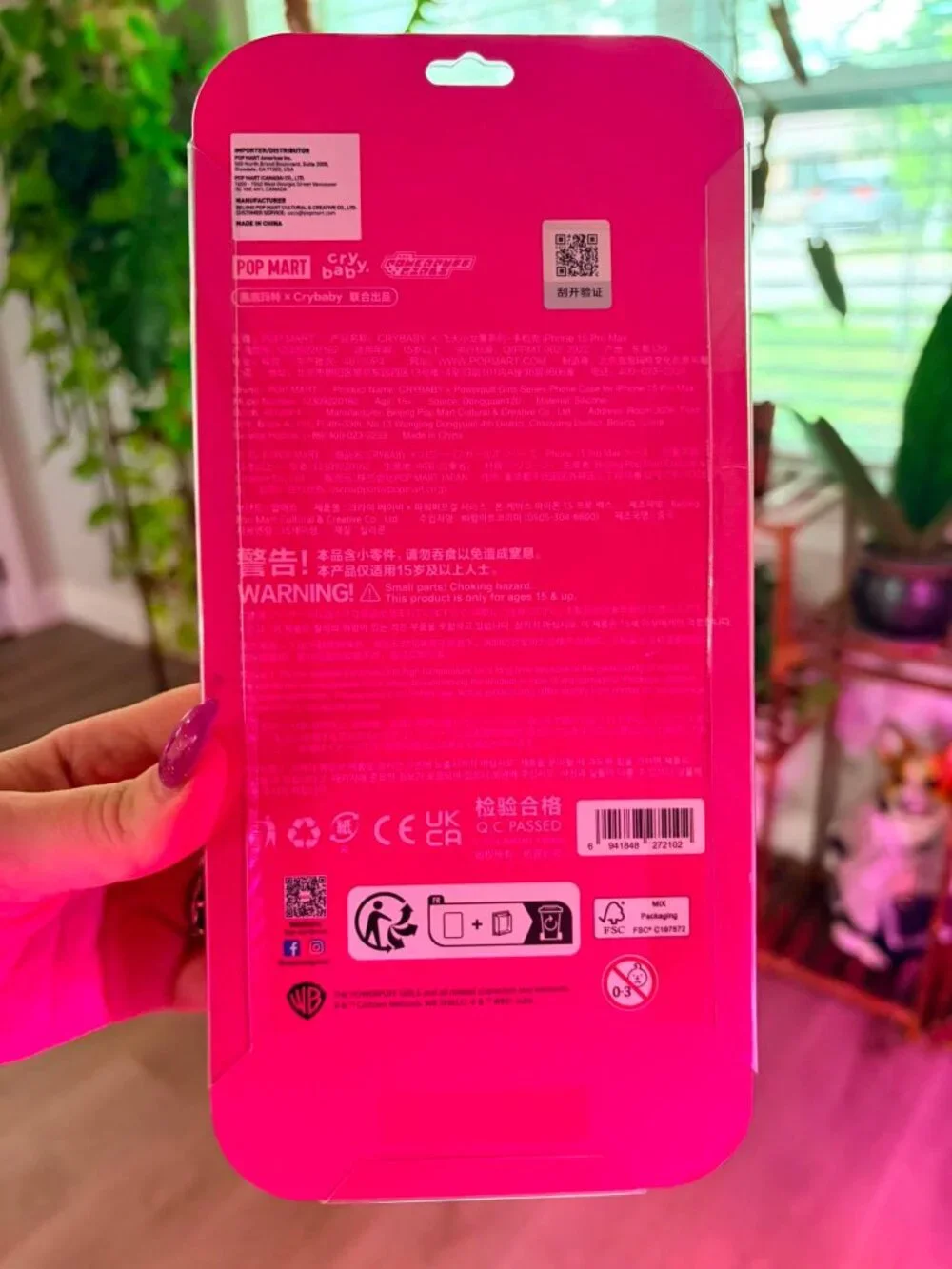 💖 POP MART Crybaby x Powerpuff Girls iPhone 15 Pro Max Phone Case – NEW Sealed